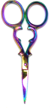 Titanium Scissors Rainbow colour.