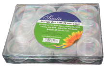 Clear Storage Box with 12  Boxes