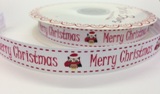 Berties Bows Merry Christmas Owl White