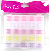 Bobbin Box with 25 Plastic Bobbins