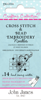 Cross stitch & Bead Emb,Box of 10