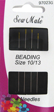 Gold eyed Beading size 10/13  (10 sleeves)