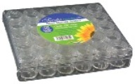 Clear Storage Box with 30 Jars ( 6 pk.)