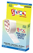Peelable craft dots.