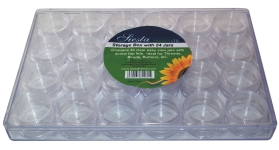 Clear Storage Box with 24 Boxes